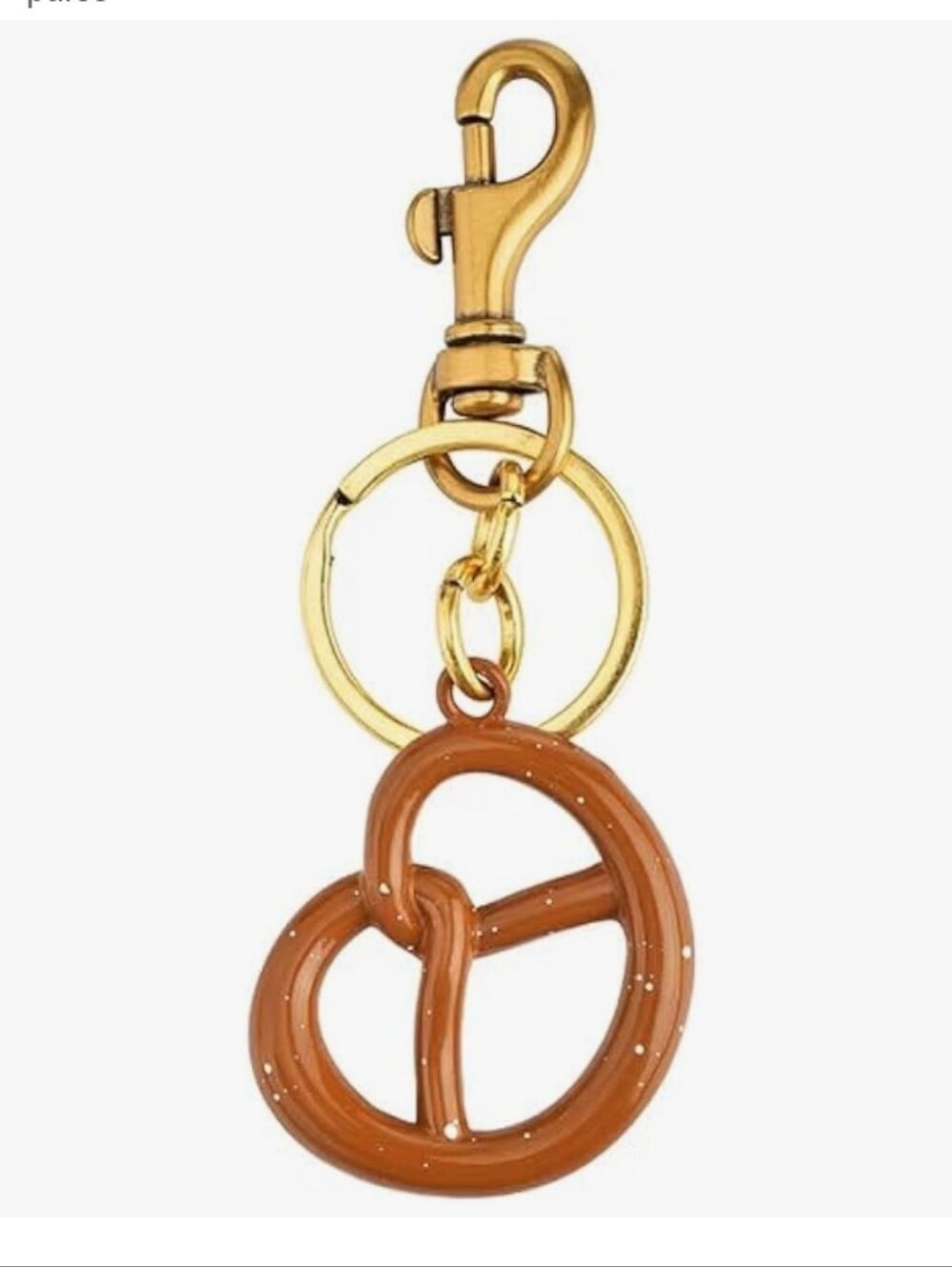Pretzel Charm Keychain